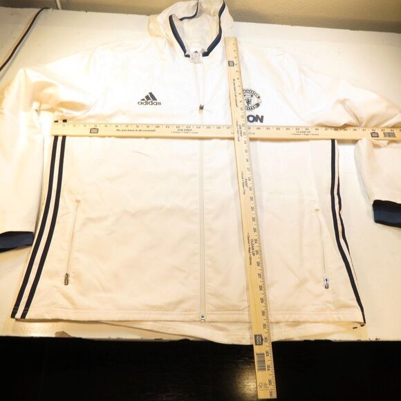MANCHESTER UNITED FOOTBALL FC SOCCER TRAINING HOODIE JACKET Mens XXL ADIDAS - Picture 10 of 10